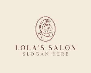 Hairstylist Woman Salon  logo design