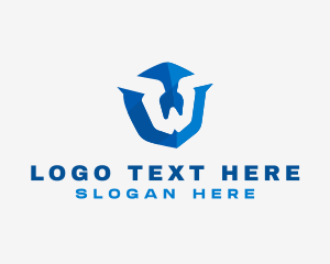 Digital Media Letter W Logo