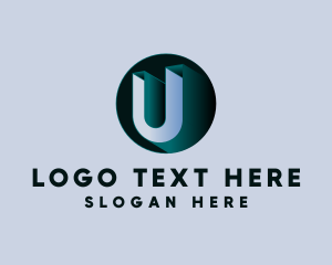 Modern - Generic 3D Letter U logo design
