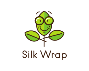 Cute Nerd Plant logo design