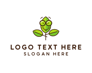 Cute Nerd Plant logo