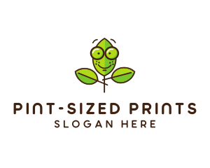 Cute Nerd Plant logo