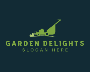 Yard Grass Lawn Mower logo design