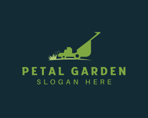 Yard Grass Lawn Mower logo design