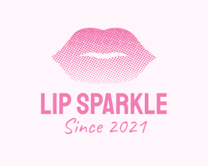 Pink Sexy Lips Cosmetics  logo design