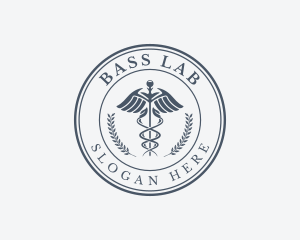 Pharmacy Caduceus Laboratory logo design