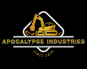 Industrial Construction Excavator logo design