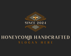Bee Honeycomb Hexagon logo