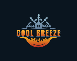 HVAC Fire Cooling  logo design