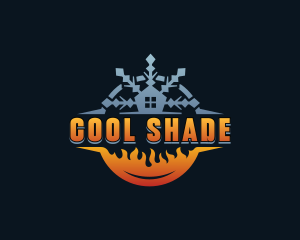 HVAC Fire Cooling  logo design