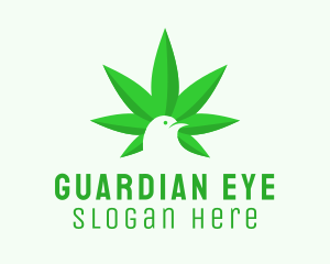 Cannabis Leaf Bird  Logo