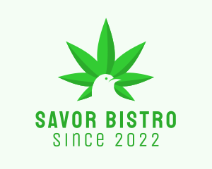 Cannabis Leaf Bird  logo