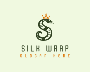 Crown Snake Letter S logo design