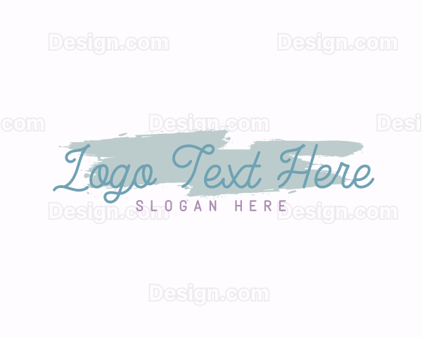 Artsy Calligraphy Wordmark Logo