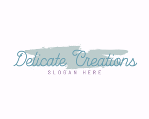 Artsy Calligraphy Wordmark logo design