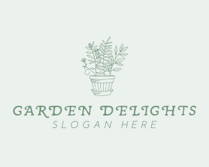 Garden Planter Landscaping logo design