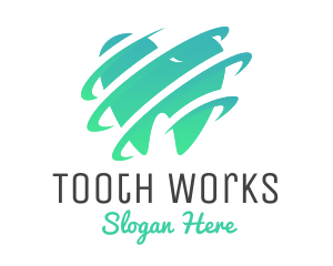 Modern Dentist Tooth logo
