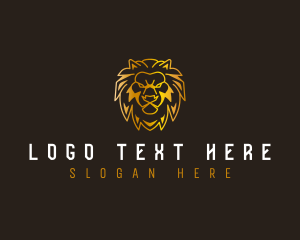 Modern Lion Face logo