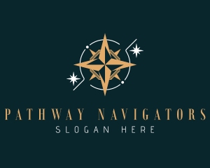 Travel Navigation Compass logo design