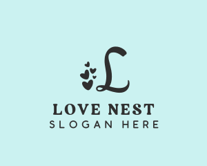 Hearts Love Dating logo design