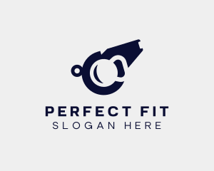 Fitness Kettlebell Whistle logo design