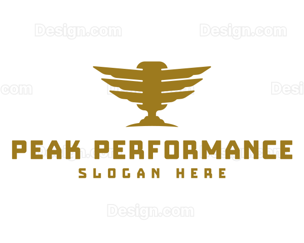 Golden Winged Microphone Logo