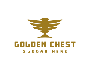 Golden Winged Microphone logo design