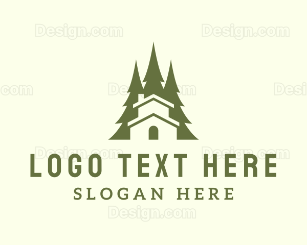 Forest Tree Cabin Logo
