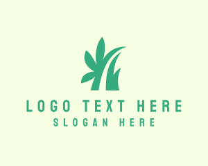 Organic Leaf Grass logo