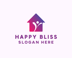Happy House Owner logo design