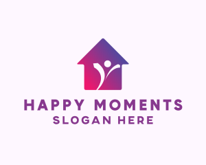 Happy House Owner logo design