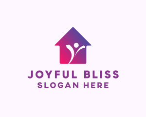 Happy House Owner logo design