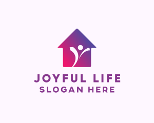 Happy House Owner logo design