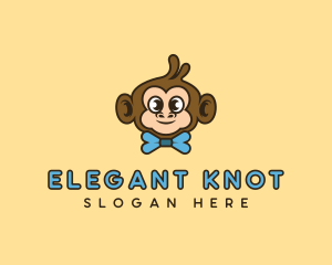 Cute Monkey Bowtie logo