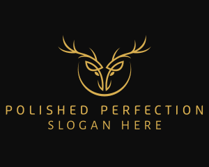 Luxury Deer Animal logo