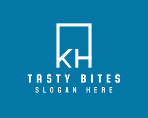 Business Letter KH Monogram logo