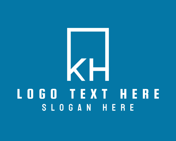 Business Letter KH Monogram logo