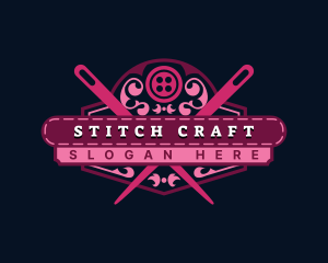 Dressmaker Sewing Tailor logo design