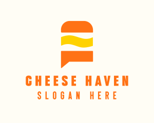 Cheeseburger Delivery Chat logo design