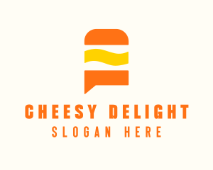 Cheeseburger Delivery Chat logo design