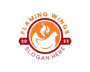 Spicy Fire Chicken logo design