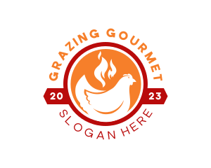 Spicy Fire Chicken logo design