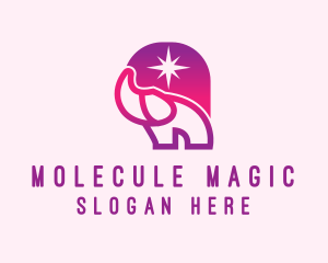 Magical Elephant Star logo design