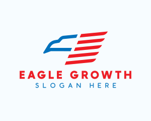 American Eagle Flag logo design