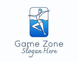 Athletic Swimming Performance  Logo