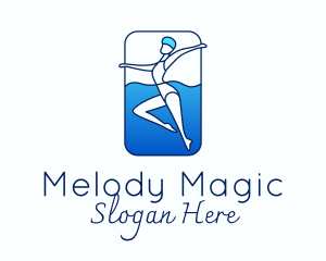 Athletic Swimming Performance  Logo