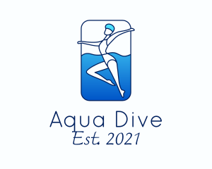 Athletic Swimming Performance  logo design