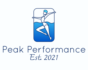 Athletic Swimming Performance  logo design