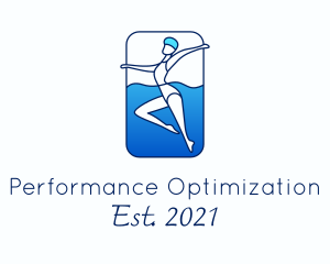 Athletic Swimming Performance  logo design