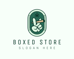 Marijuana Smoking Weed logo design